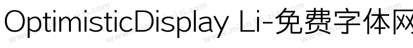 OptimisticDisplay Li字体转换
